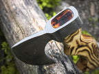 Handmade Viking Axe – Classic Norse Design with Burnt Ashwood Handle